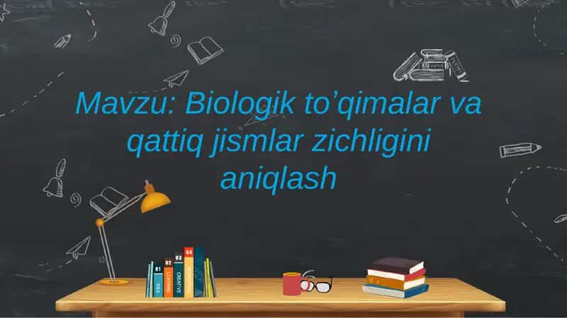 Biologik to'qimalar va qattiq jismlar zichligini aniqlash