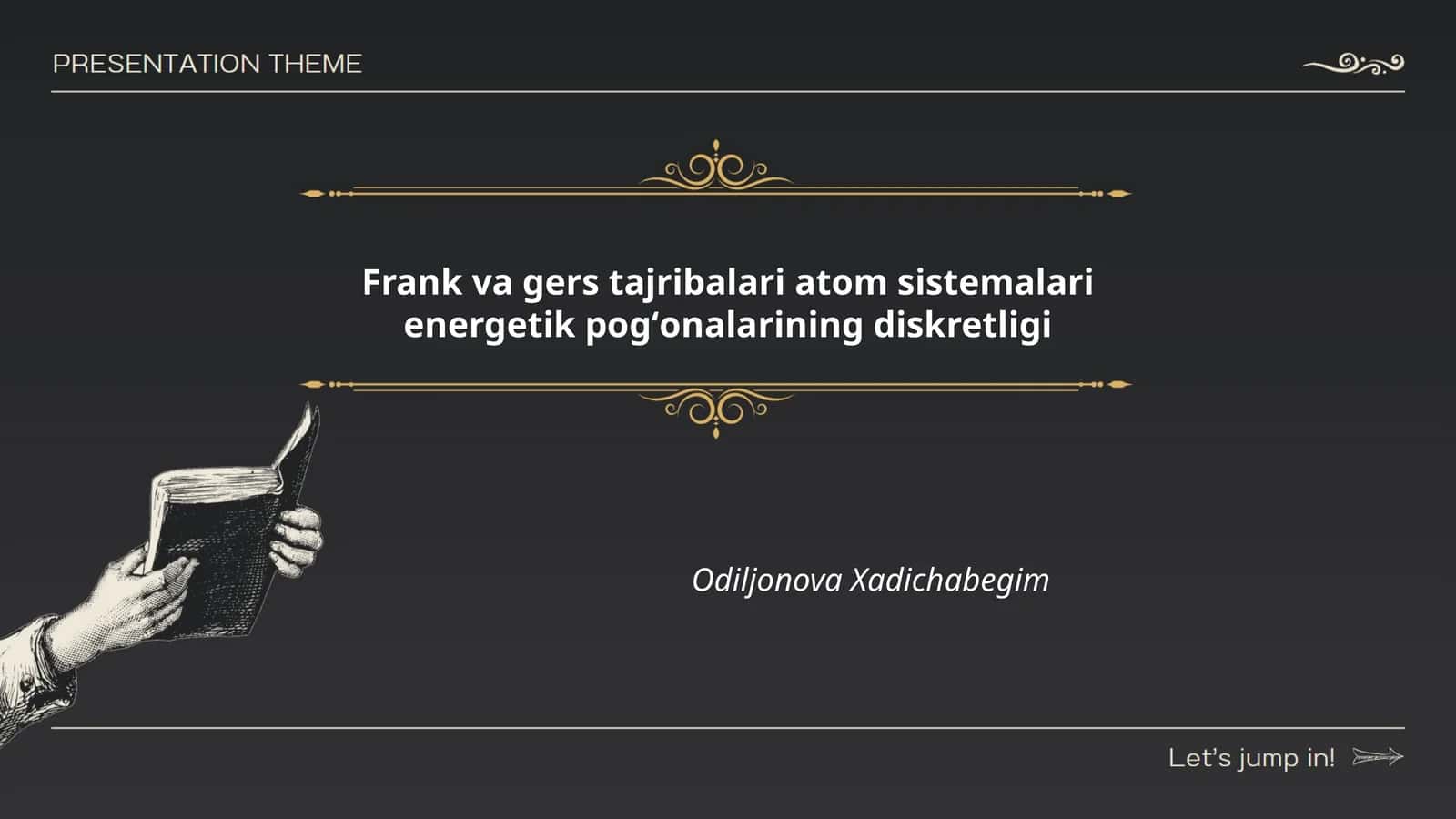 Frank va Gers tajribalari atom sistemalari energetik pogʻonalarining diskretligi