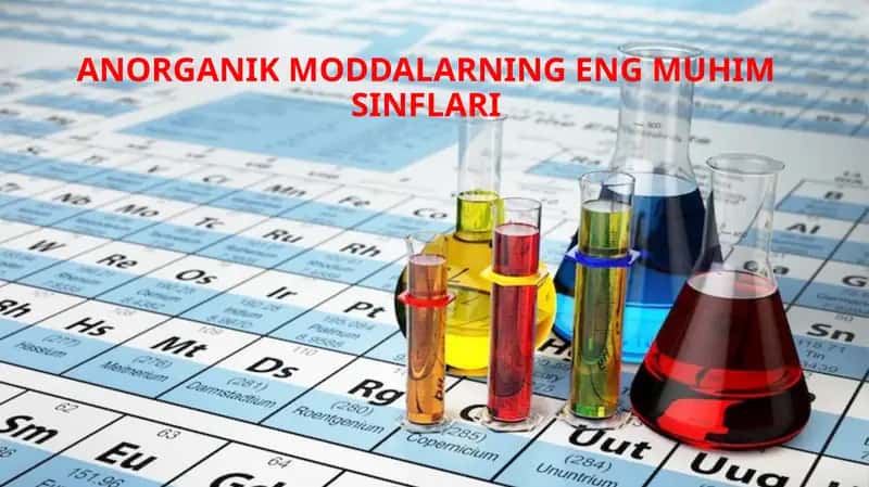 Anorganik moddalarning eng muhimsinflari