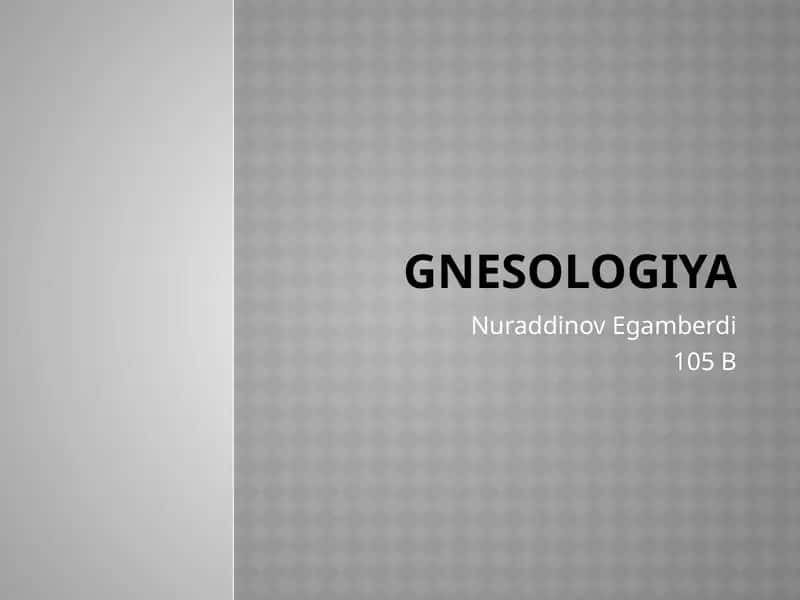 Gnesologiya