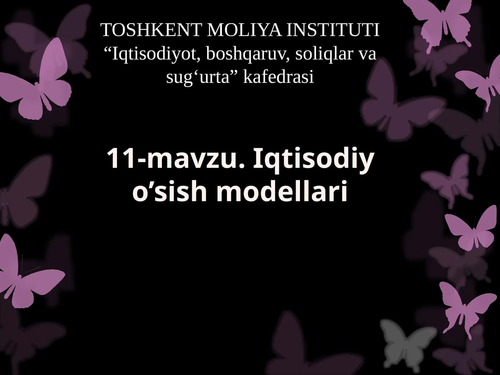 Iqtisodiy o’sish