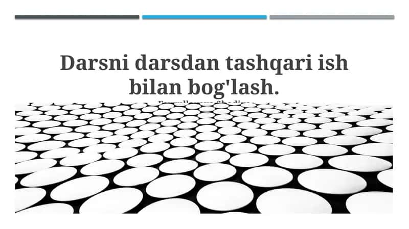 Dars mavzusiga mos qo'shimcha mashg'ulotlarni tanlash