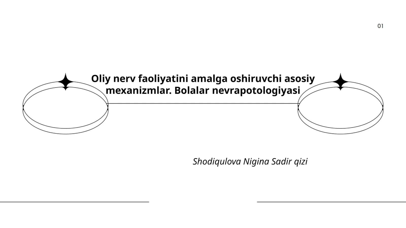 Oliy nerv faoliyatini amalga oshiruvchi asosiy mexanizmlar. Bolalar nevrapotologiyasi