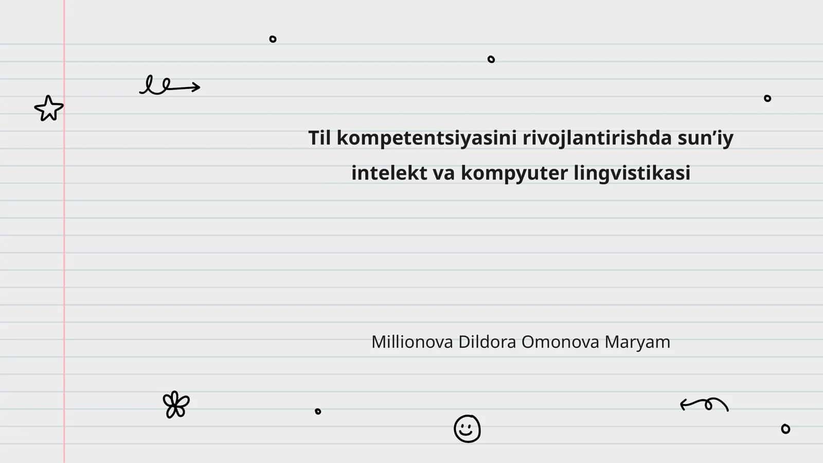 Til kompetentsiyasini rivojlantirishda sun’iy intelekt va kompyuter lingvistikasi