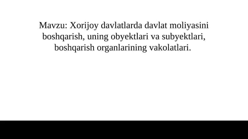 Davlat moliyasi va iqtisodiy siyosat munosabatiga