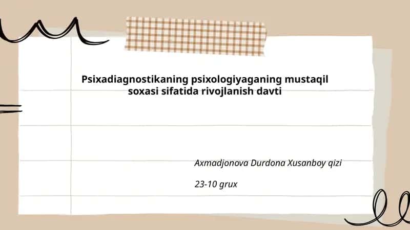 Psixadiagnostika