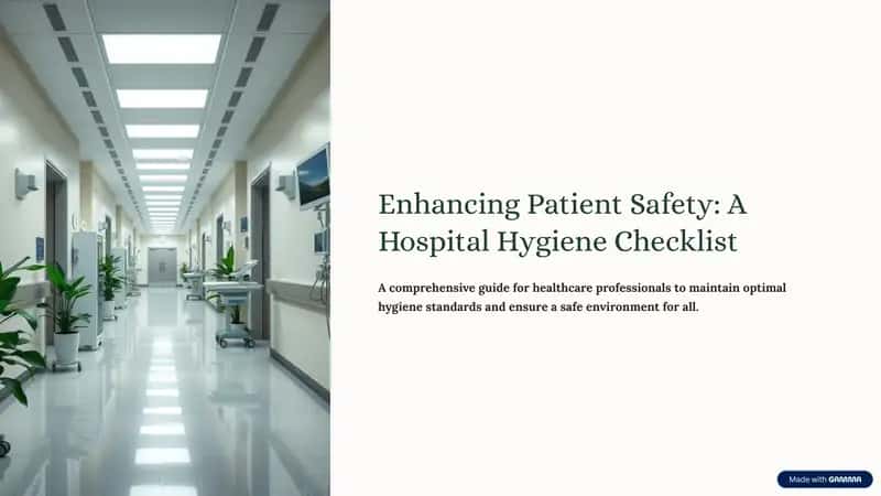 A Critical Role of Hygiene in Healthcare