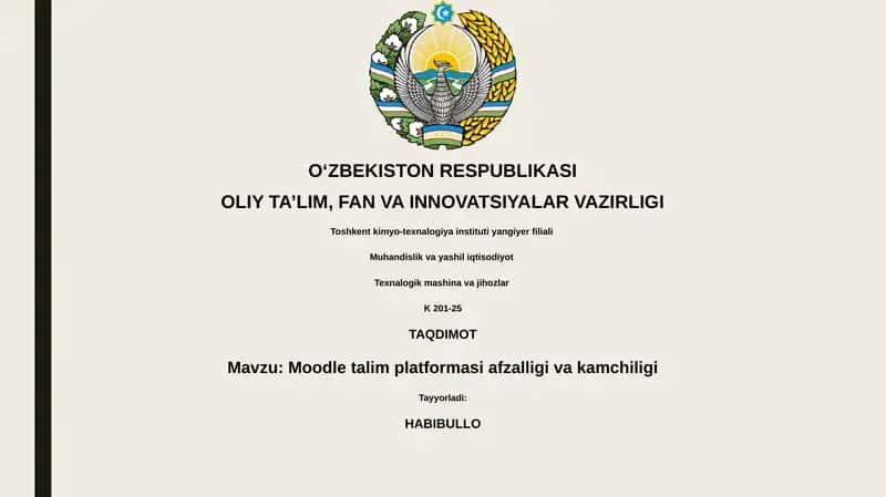 Moodle talim platformasi afzalligi va kamchiligi