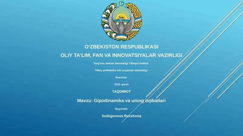 Gipodinamika va uning oqibatlari