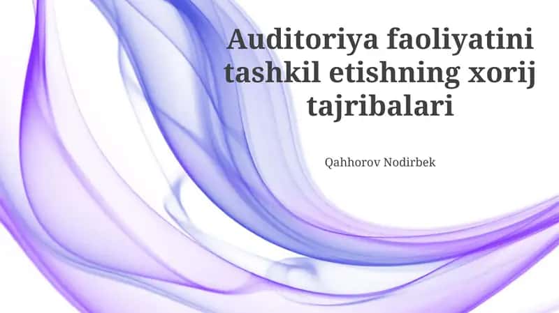 Chet el tajribalari: Tomoshabinlar bilan ishlash