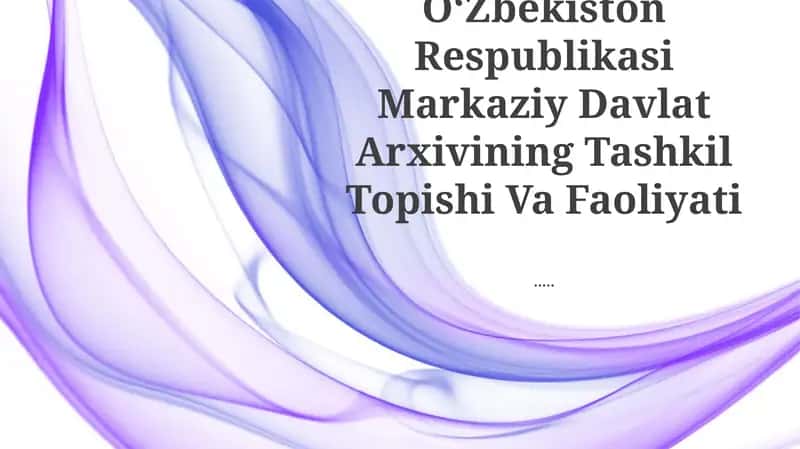 O‘zbekiston Markaziy Davlat Arxivi