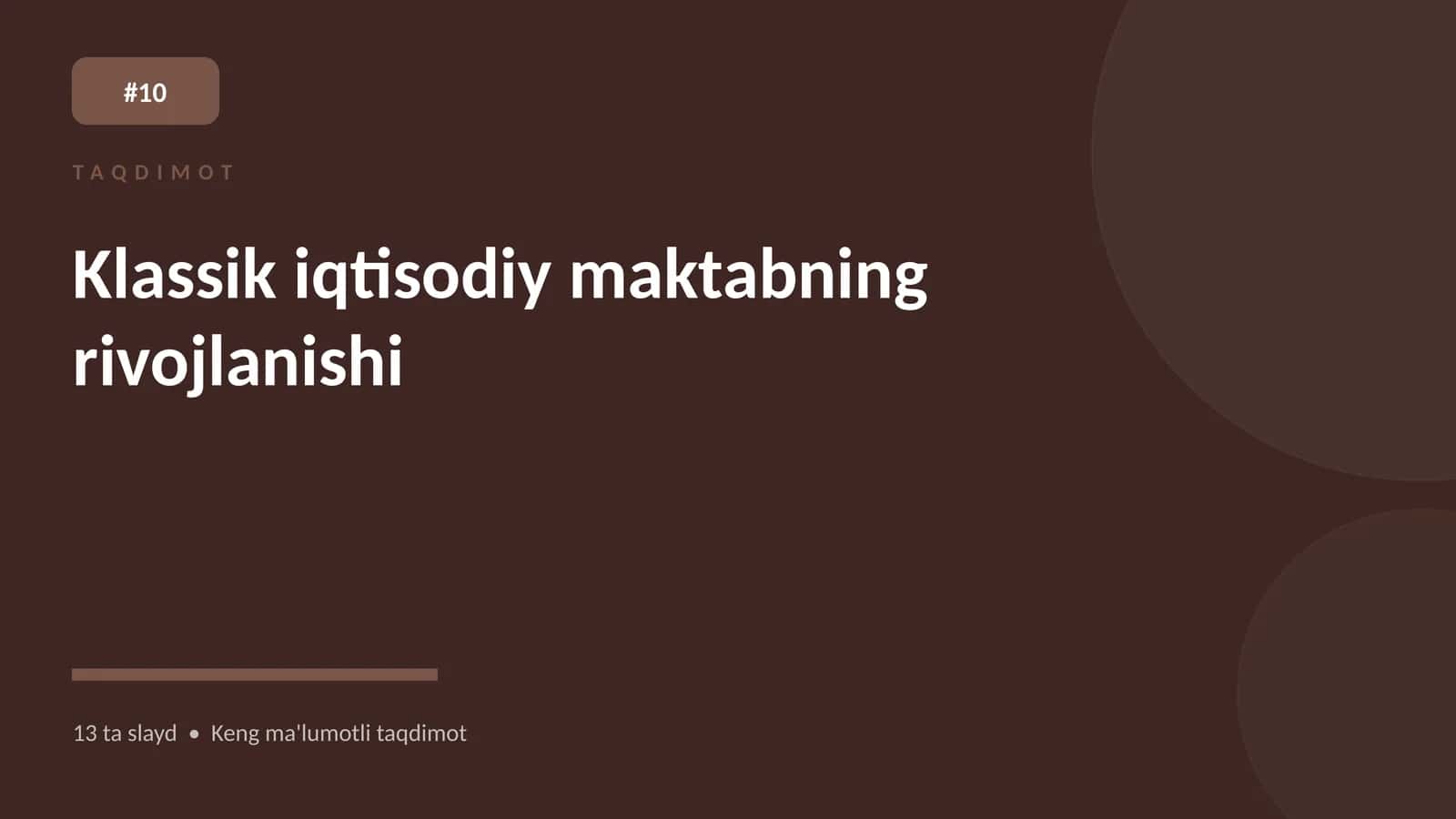Klassik iqtisodiy maktabning rivojlanishi
