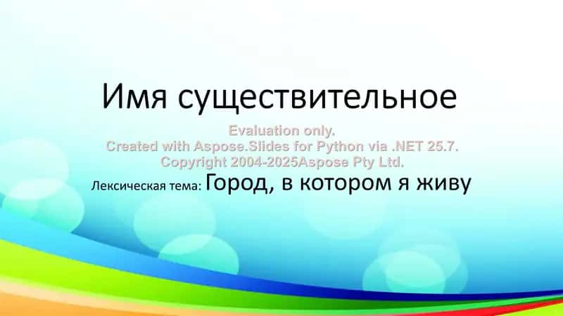 Имя существительное