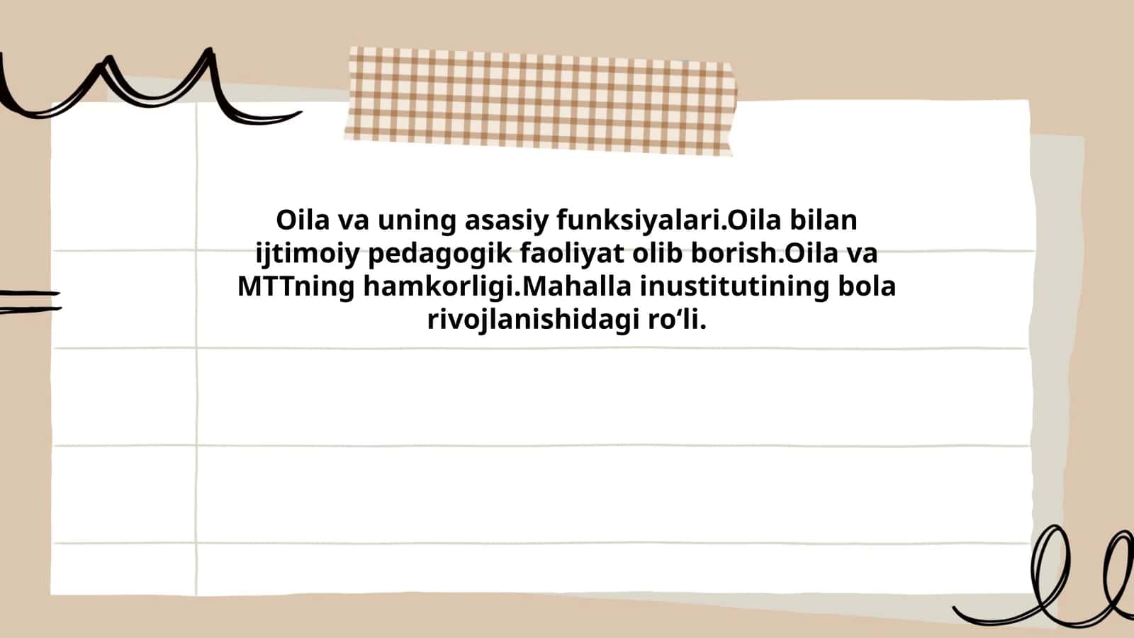 Mahalla inustitutining bola rivojlanishidagi roʻli