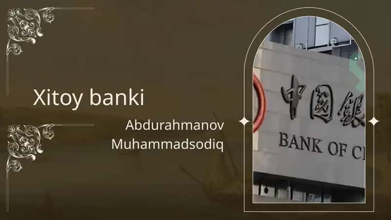 Xitoy banki