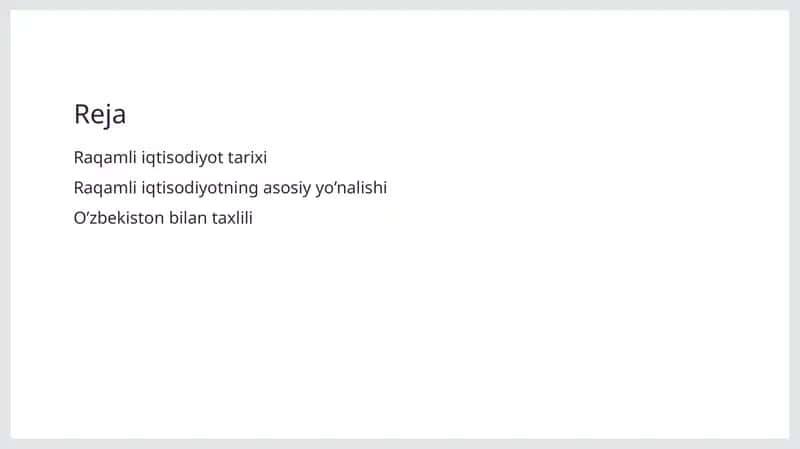 Raqamli iqtisodiyot tarixi