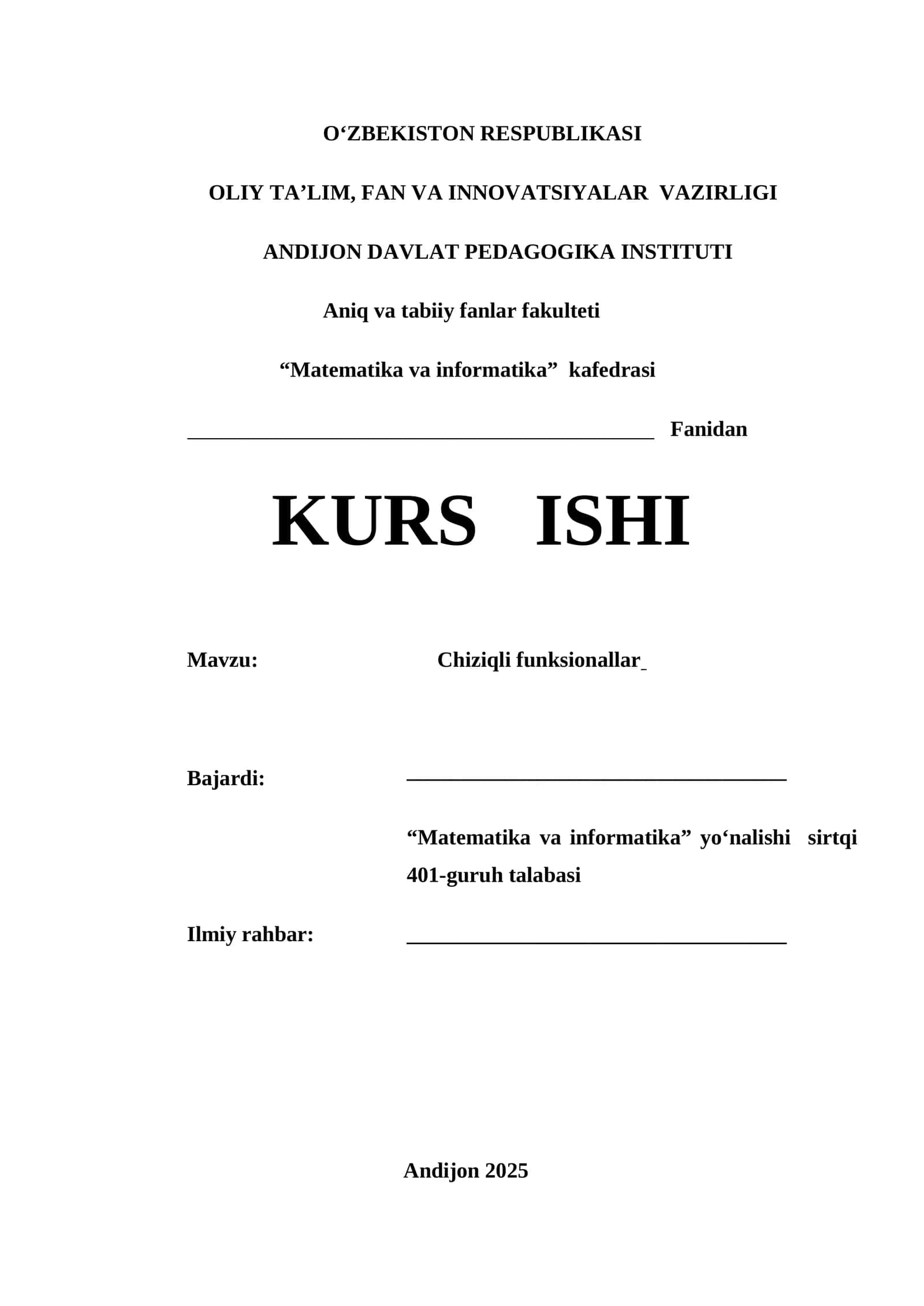 Chiziqli funksionallar