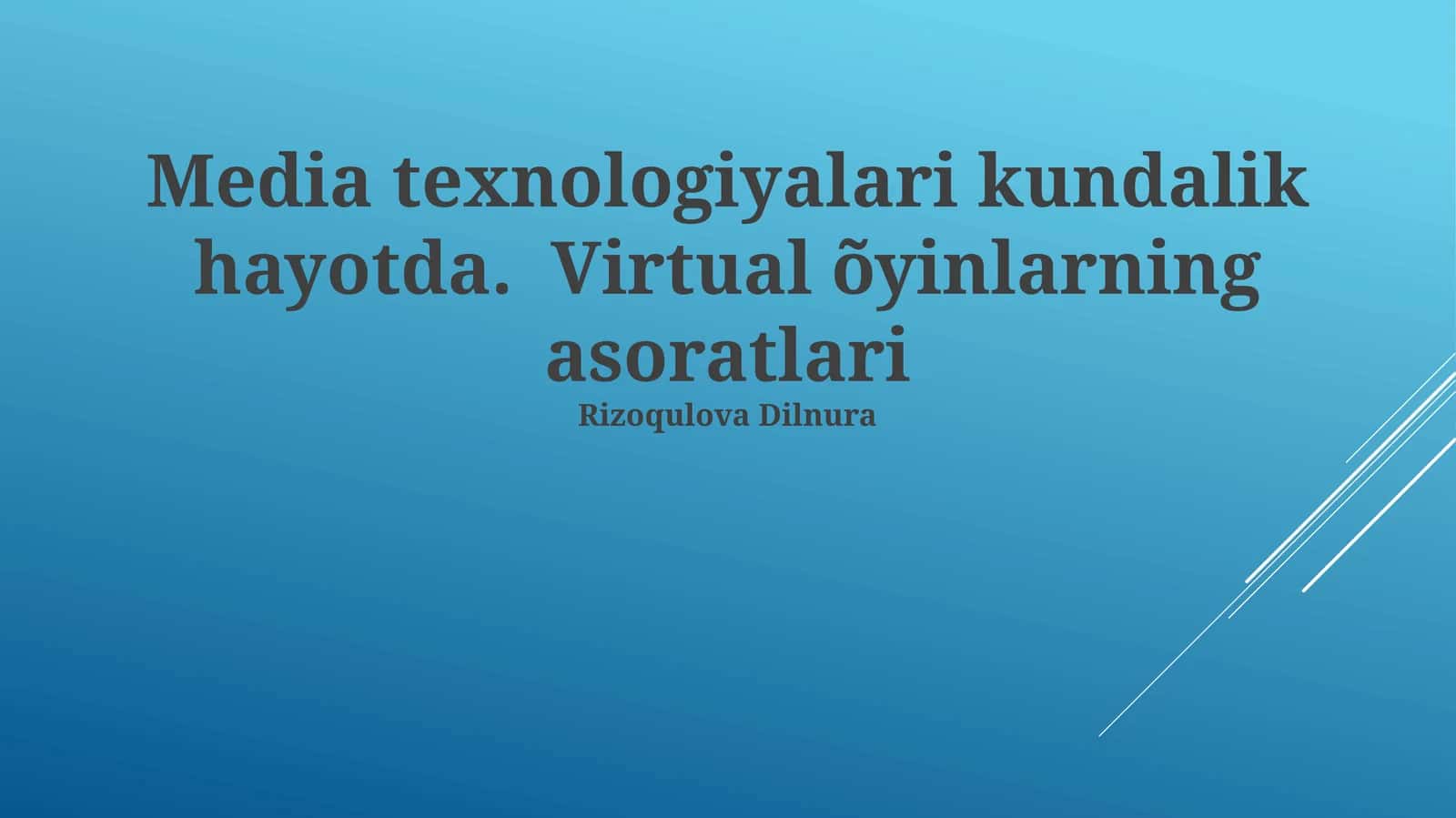 Virtual O'yinlarning Murakkab Tomonlari