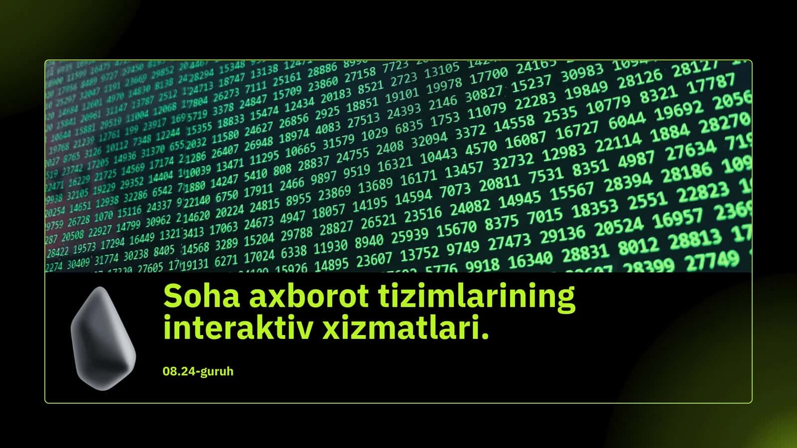 Interaktiv xizmatlar va rivojlanish istiqbollari