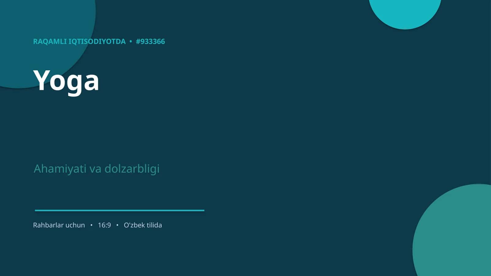 RAQAMLI IQTISODIYOTDA • #933366