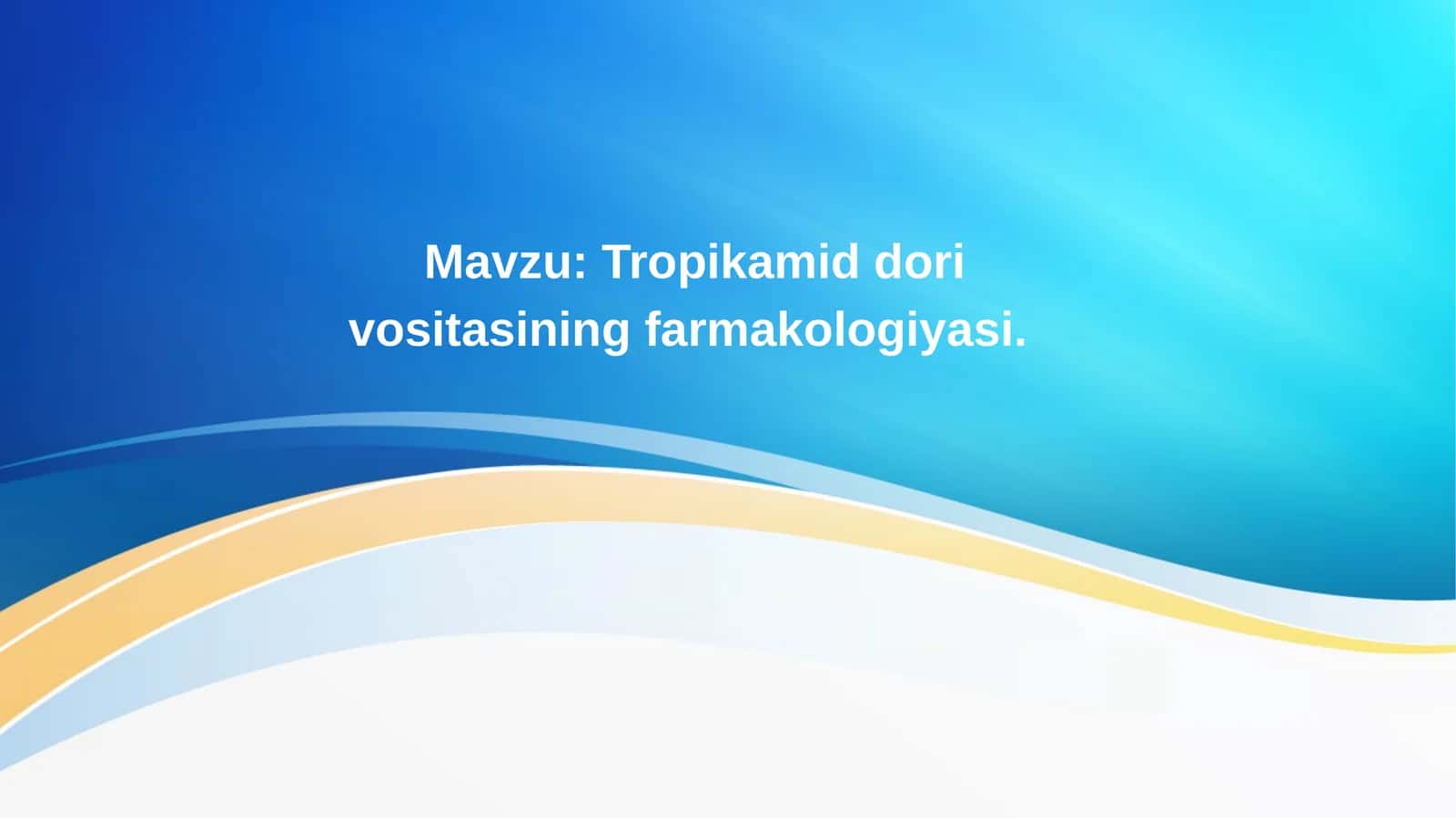 Tropikamid dori
