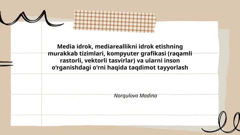Media Idrok va Grafik Dizayn
