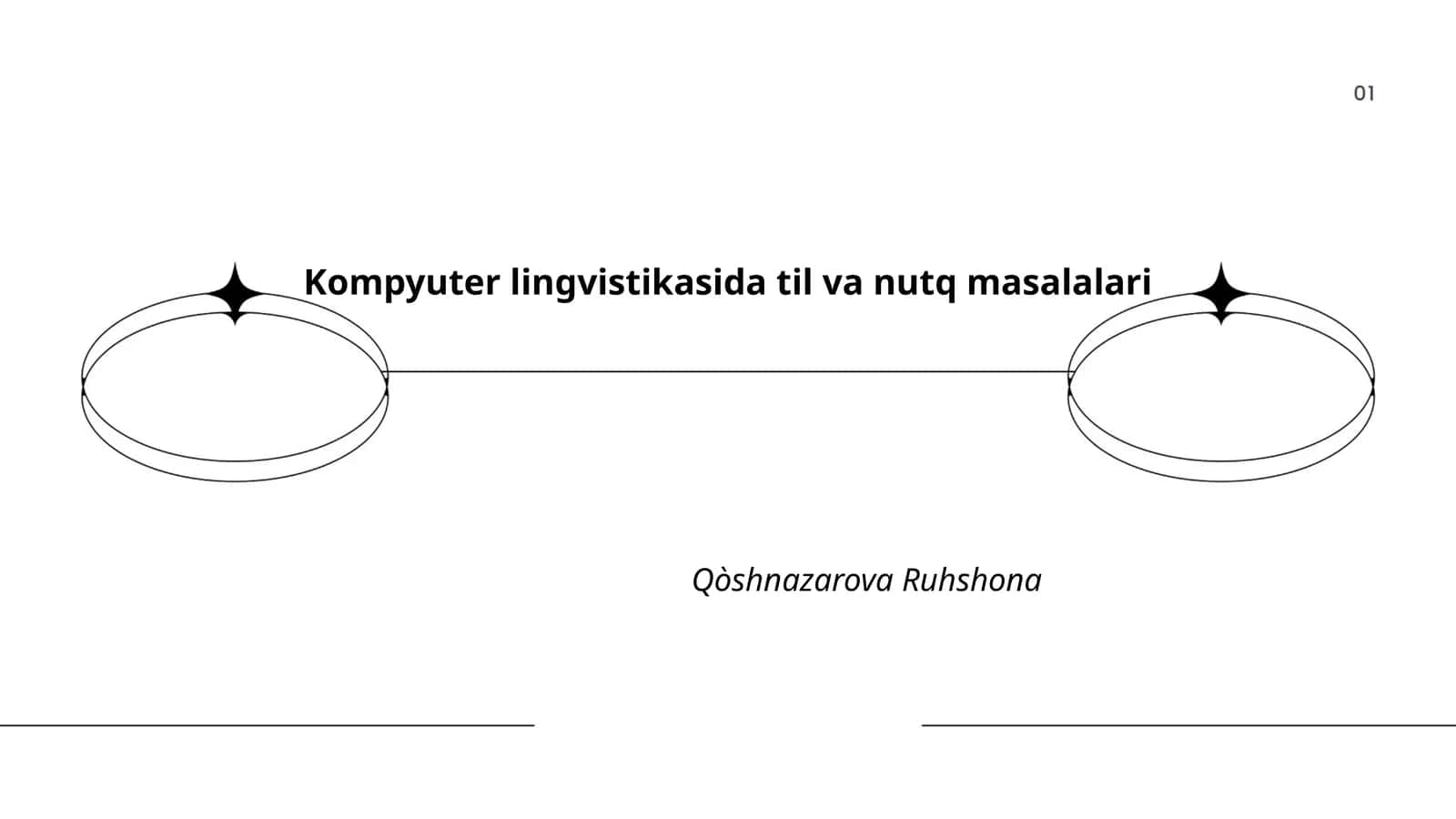 Kompyuter lingvistikasida til va nutq masalalari