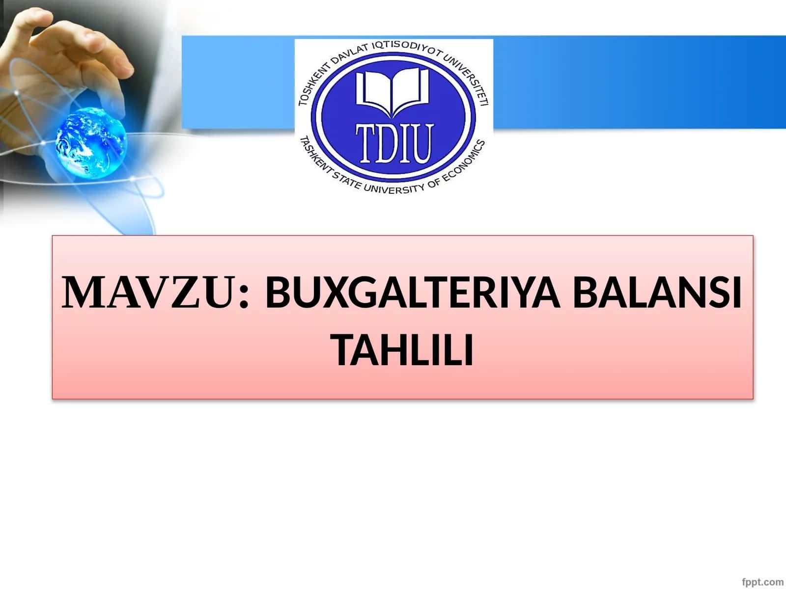 BUXGALTERIYA BALANSI TAHLILI