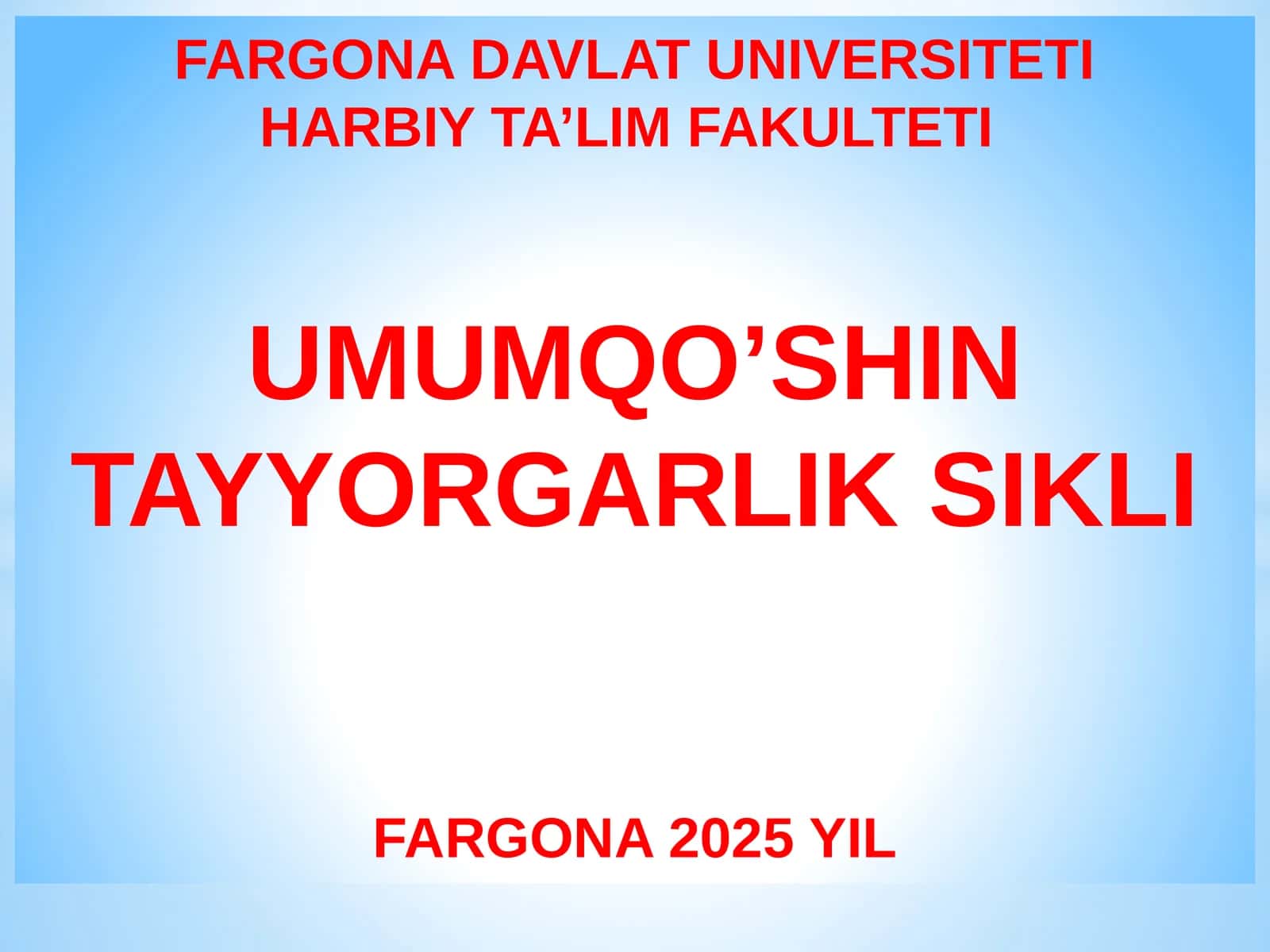 Shartli dushman OQQ va YAZBQ dan himoyalanish turlari