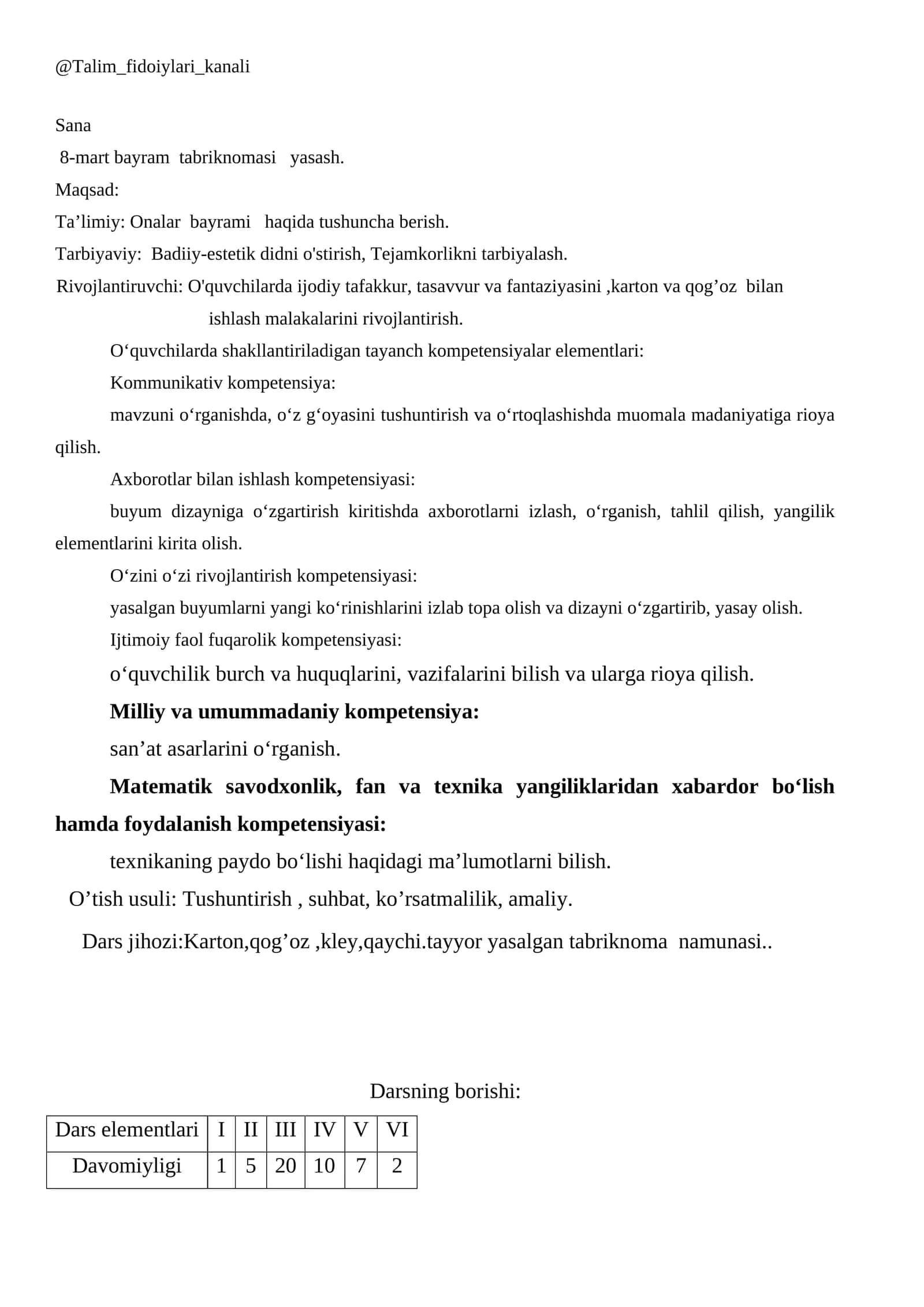 8-mart bayram tabriknomasi yasash