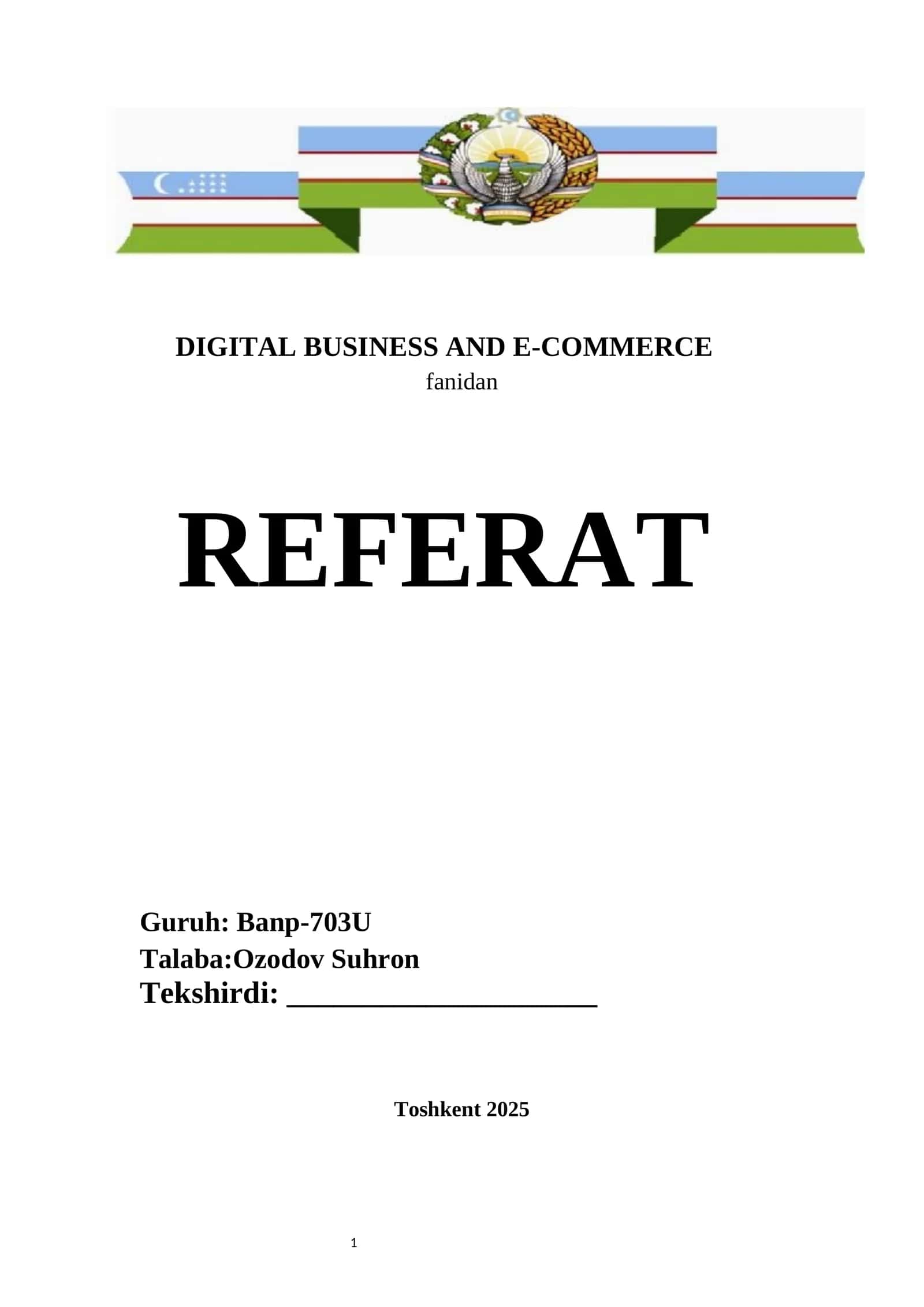 Web sahifalarni yaratishning bosqichlari REFERAT