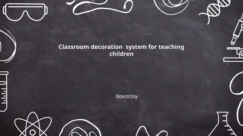 Classroom decoration system for teaching children