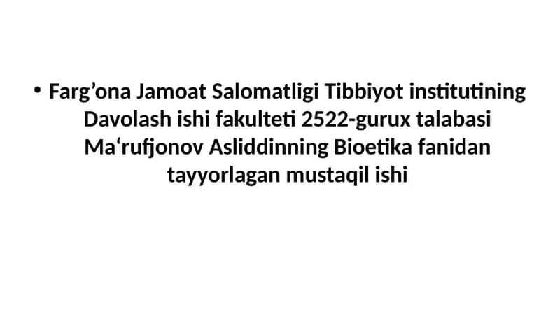 Transplantologiya