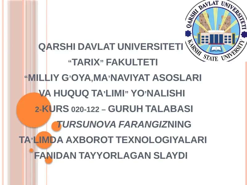 Masofaviy taʼlimning zamonaviy usullari