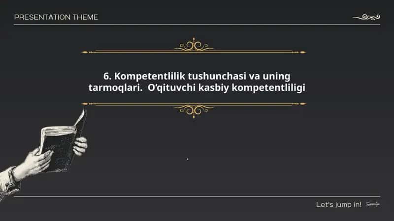 Kompetentlilik tushunchasi va uning tarmoqlari