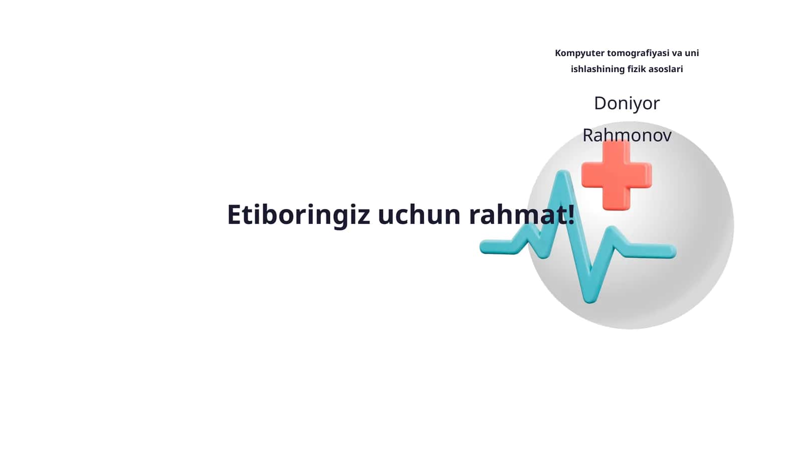 Kompyuter tomografiyasi va uni ishlashining fizik asoslari