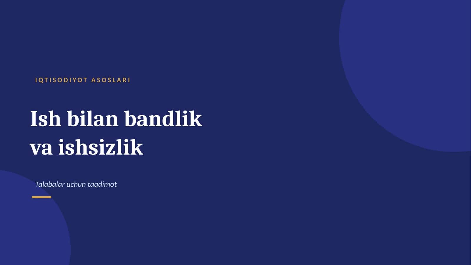 iqtisod fani uchun ppt