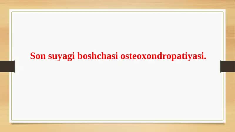 Osteoxondropatiyasi
