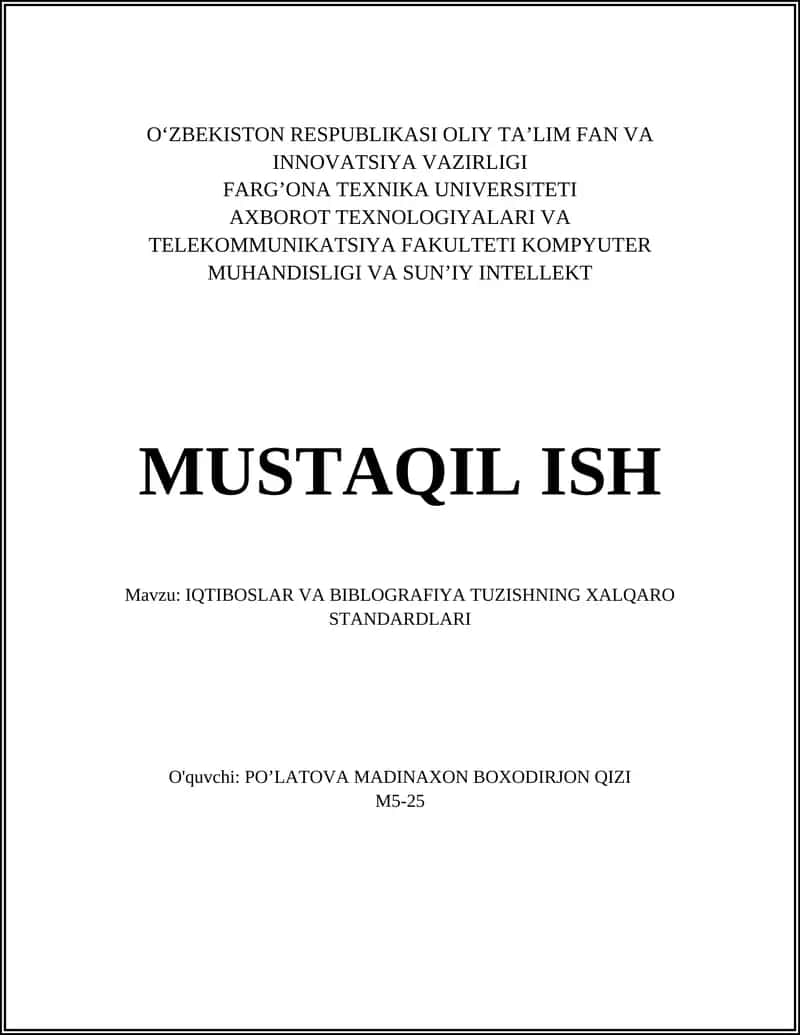 ISO 690 Standarti