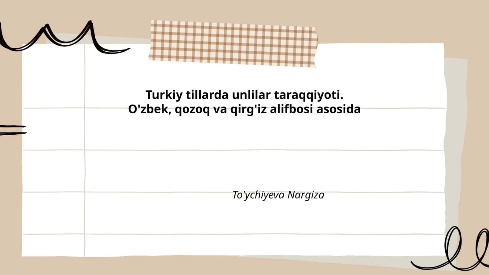 O'zbek tili unlilari tarixiy taraqqiyoti