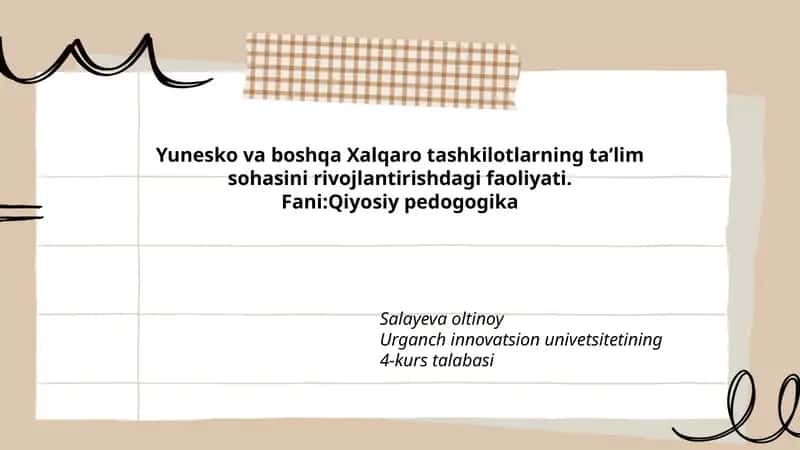 Fani: Qiyosiy pedogogika