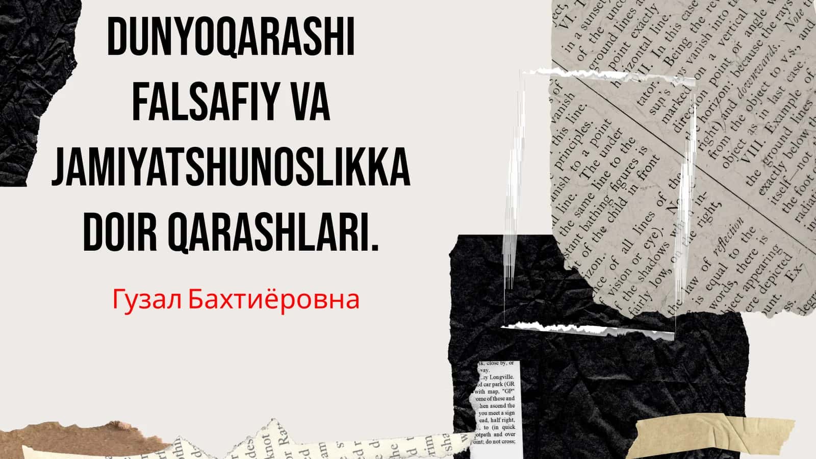 Yassaviyning Falsafiy Dunyoqarashi