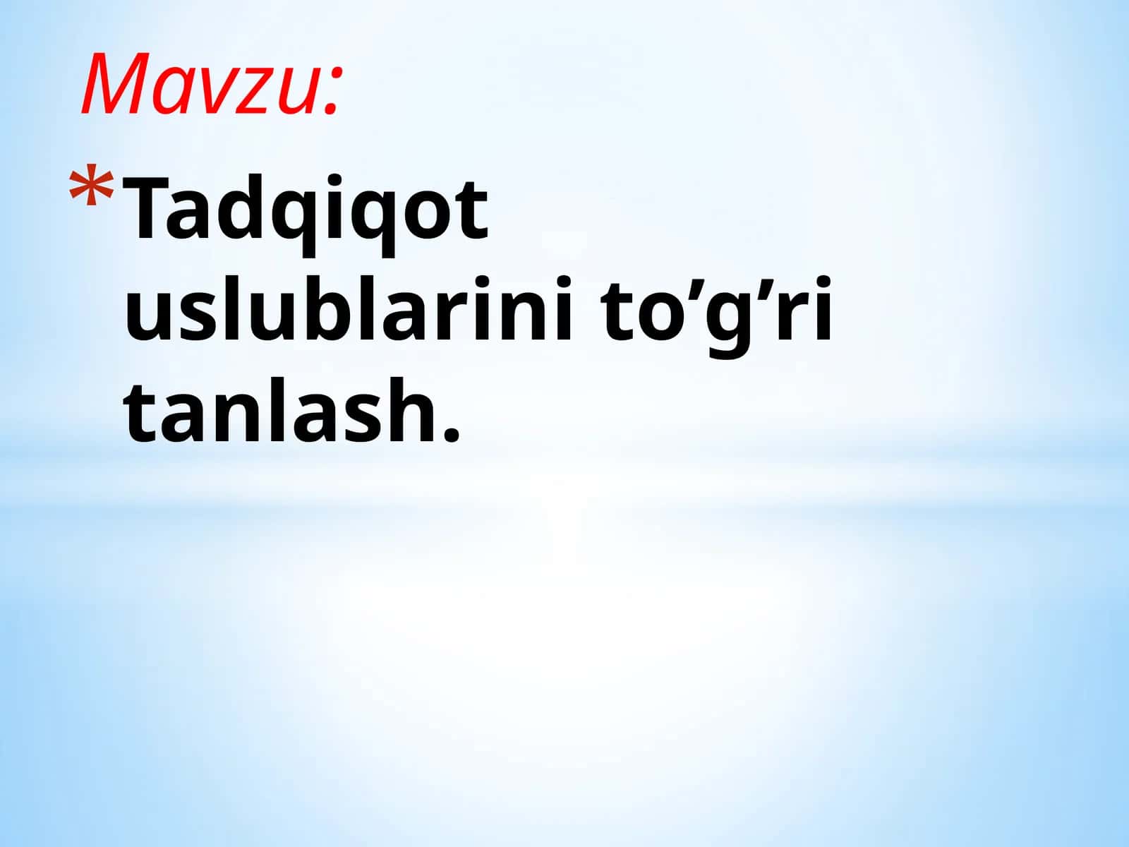 Tadqiqot uslublari
