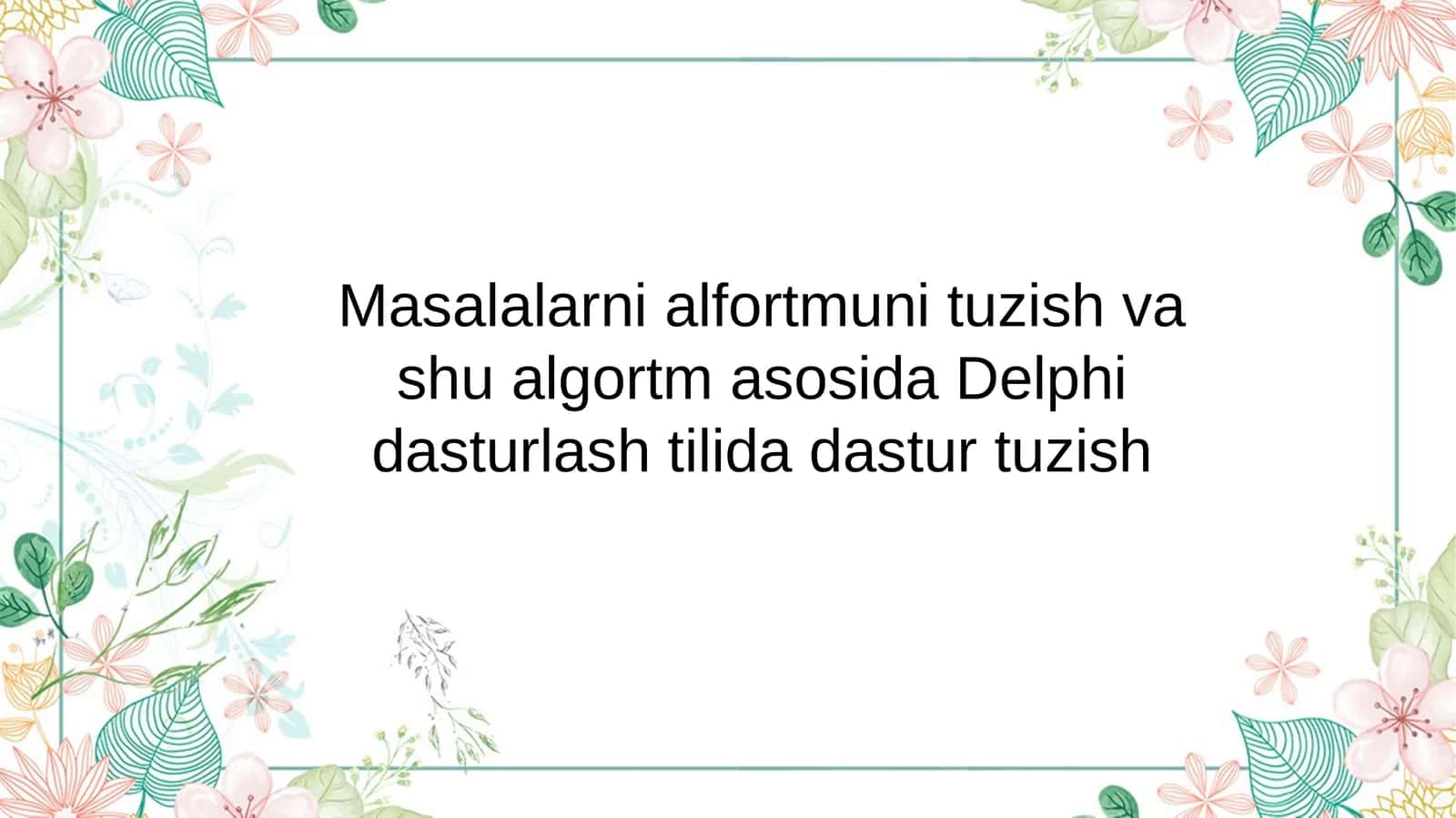 Delphi dasturlash tili