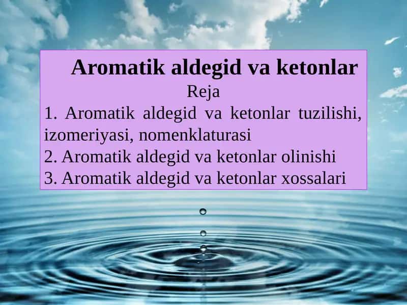 Aromatikal degidvaketonlar