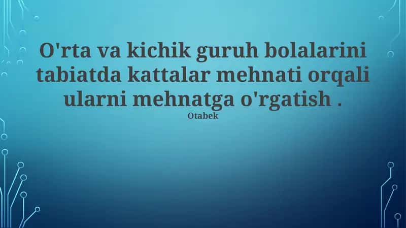 Tabiat Sinfxonasida: Kattalar Mehnatini Kuzatish