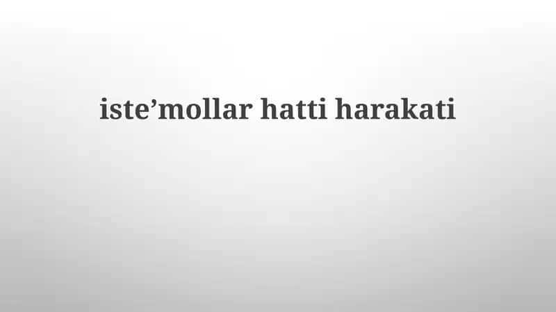 Iste’mollar hattiharakati