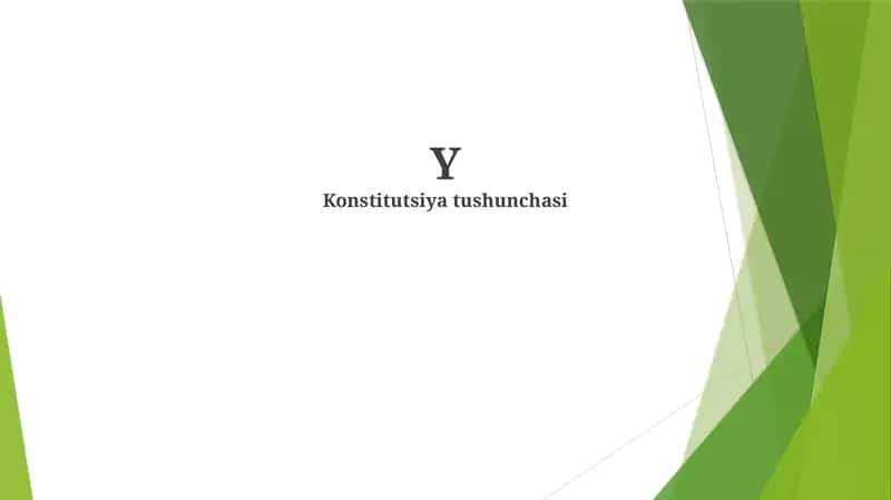 Konstitutsiya tushunchasi