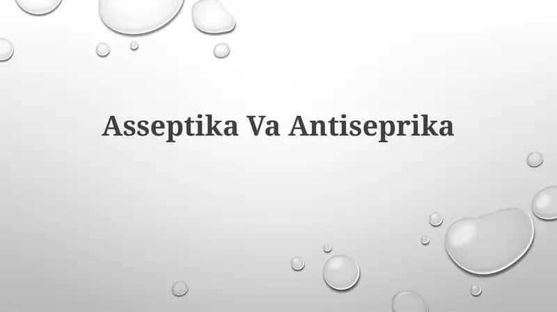 Asseptika VaAntiseprika
