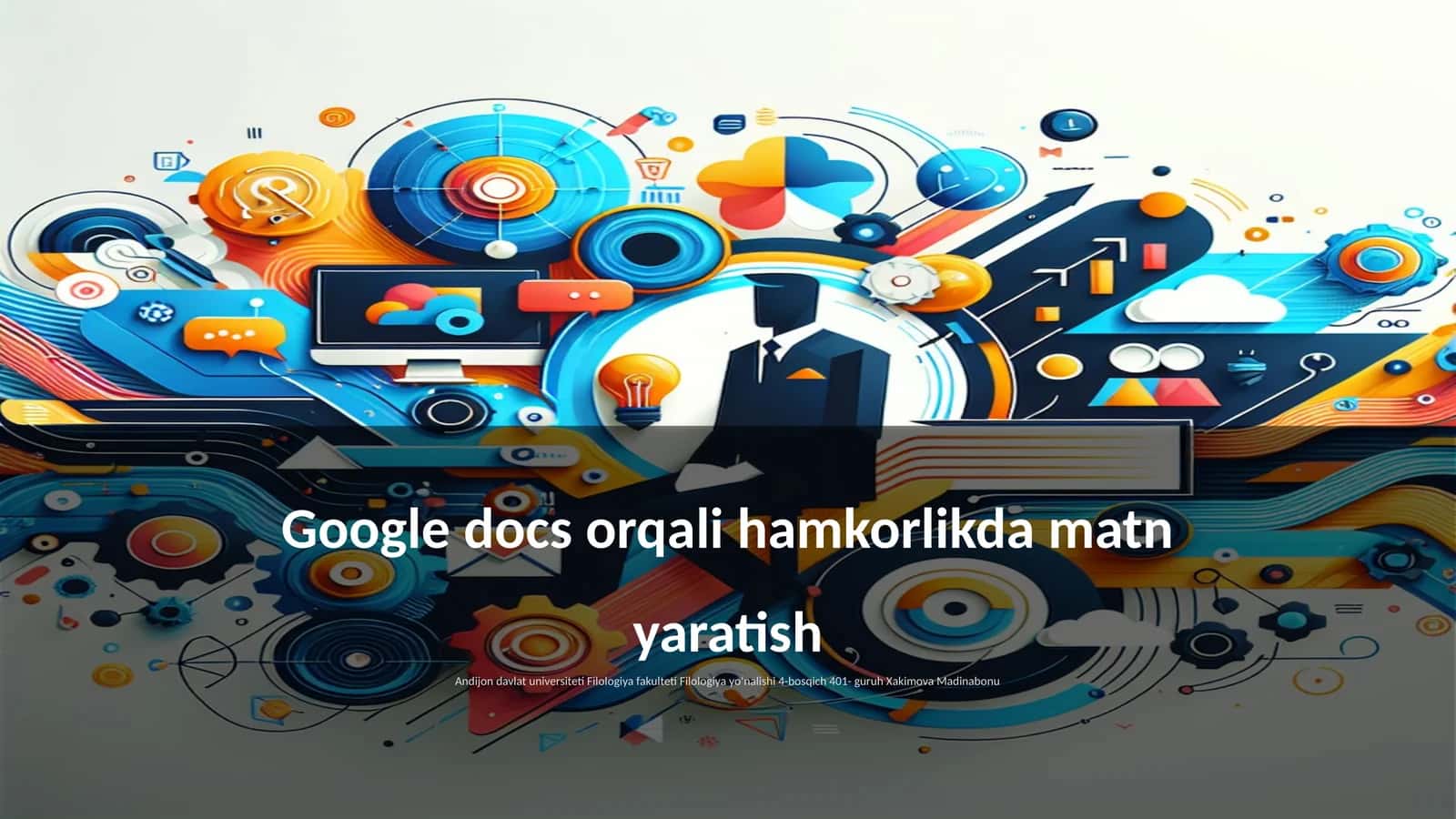 Google docs orqali hamkorlikda matn yaratish